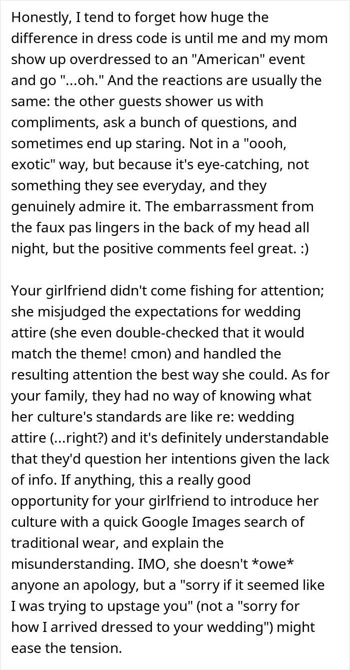 Guy Throws GF Under The Bus By Approving Outfit For Sister&rsquo;s Wedding That He Knew Would Cause Drama