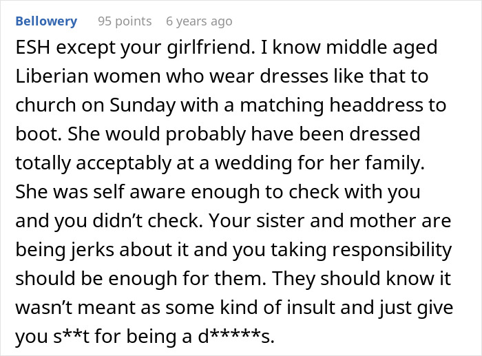 Guy Throws GF Under The Bus By Approving Outfit For Sister&rsquo;s Wedding That He Knew Would Cause Drama