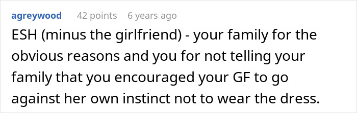 Guy Throws GF Under The Bus By Approving Outfit For Sister&rsquo;s Wedding That He Knew Would Cause Drama