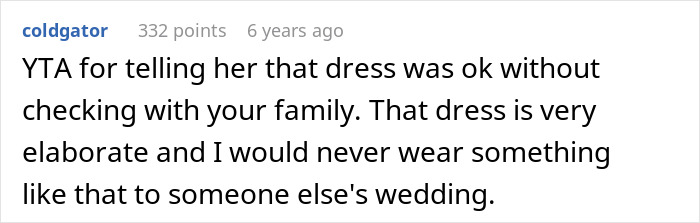 Guy Throws GF Under The Bus By Approving Outfit For Sister&rsquo;s Wedding That He Knew Would Cause Drama