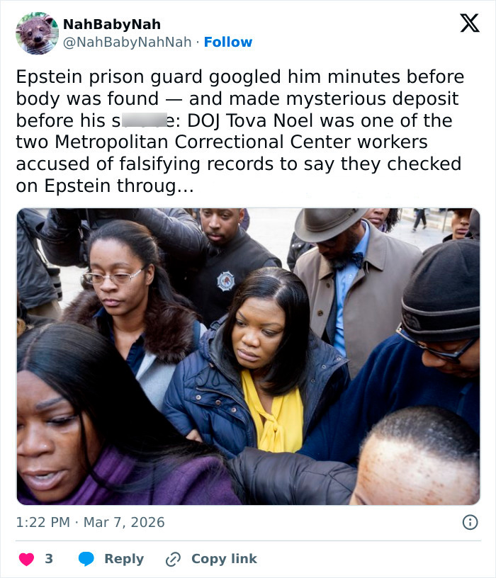 Epstein Prison Guard Googled His Name Minutes Before His Passing And Made Deposit Days Earlier
