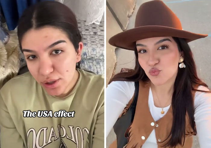 “The America Effect”: Women Shared Their Before And After Photos To Show How The US Changed Them “The America Effect”: Women Shared Their Before And After Photos To Show How The US Changed Them