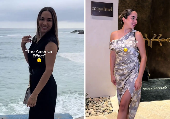 “The America Effect”: Women Shared Their Before And After Photos To Show How The US Changed Them “The America Effect”: Women Shared Their Before And After Photos To Show How The US Changed Them