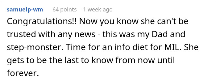 Entitled MIL Breaks Couple&rsquo;s Trust, Shares Secret Baby News And Spreads Rumors When Confronted