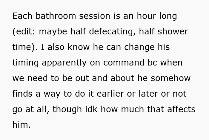 Man Uses Bathroom Habit To Flee His Parenting Duties, Wife Is Fed Up With His Pathetic Excuses Man Uses Bathroom Habit To Flee His Parenting Duties, Wife Is Fed Up With His Pathetic Excuses