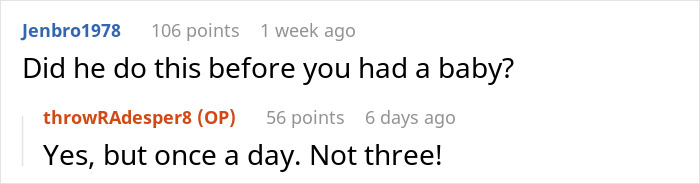 Man Uses Bathroom Habit To Flee His Parenting Duties, Wife Is Fed Up With His Pathetic Excuses Man Uses Bathroom Habit To Flee His Parenting Duties, Wife Is Fed Up With His Pathetic Excuses