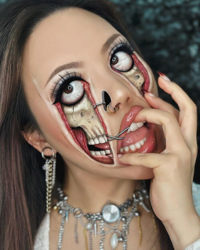 26 Surreal Makeup Illusions By This Artist That Might Make Your Brain Do A Double Take (New Pics)