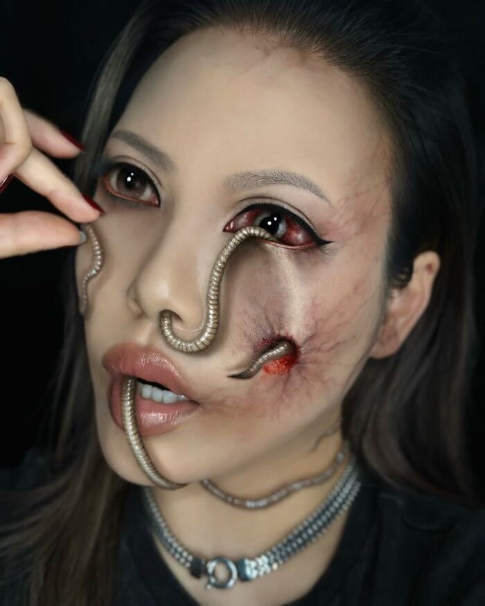 26 Surreal Makeup Illusions By This Artist That Might Make Your Brain Do A Double Take (New Pics)