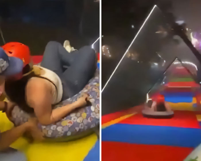 Horrifying Video Shows Man Fatally Push Mom, 28, Down A Slide After Telling Her “Don’t Be Scared”