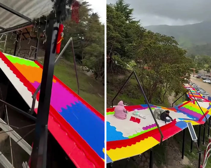 Horrifying Video Shows Man Fatally Push Mom, 28, Down A Slide After Telling Her “Don’t Be Scared”