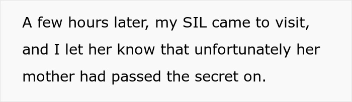 Woman Tells SIL Her Own Mom Leaked Confidential Information, Gets Scolded For Starting Family Drama
