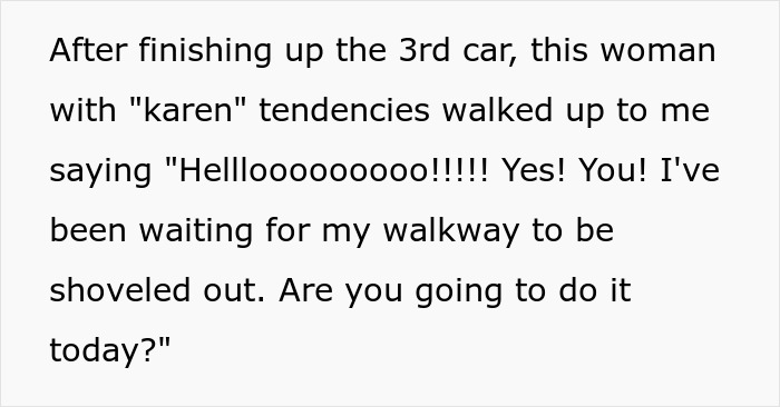 Guy Shovels Snow For Elderly Neighbor, Random Lady Decides He’s The HOA And Orders Her Walkway Done