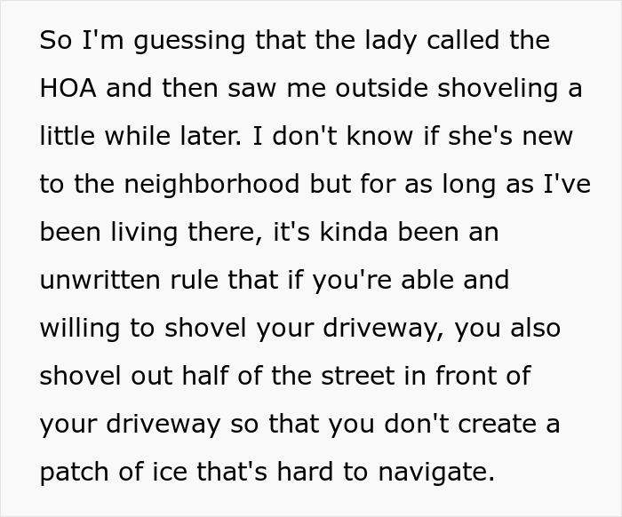 Guy Shovels Snow For Elderly Neighbor, Random Lady Decides He’s The HOA And Orders Her Walkway Done