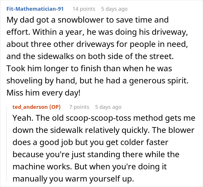 Guy Shovels Snow For Elderly Neighbor, Random Lady Decides He’s The HOA And Orders Her Walkway Done