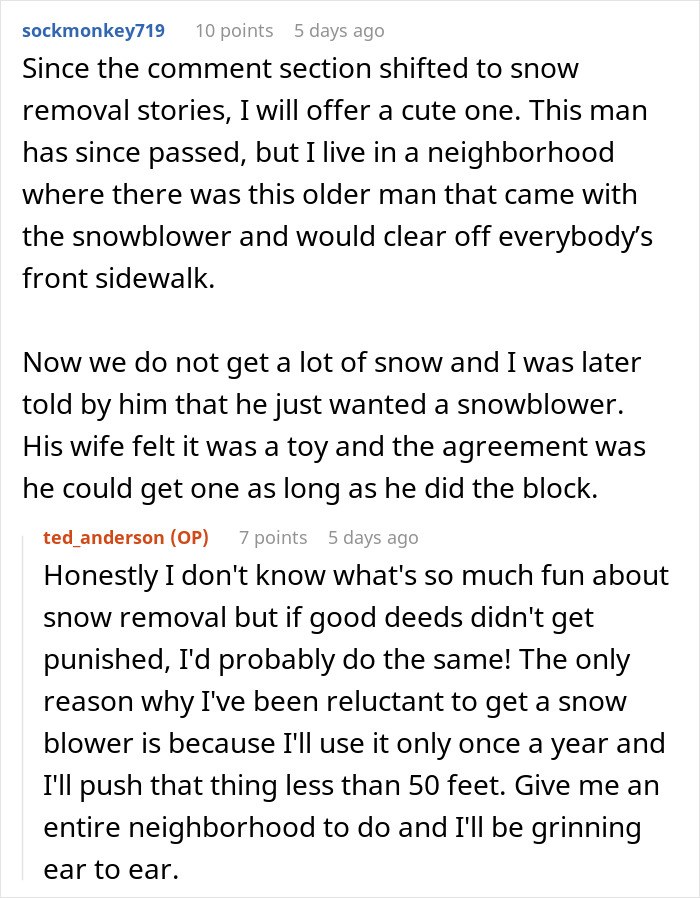 Guy Shovels Snow For Elderly Neighbor, Random Lady Decides He’s The HOA And Orders Her Walkway Done