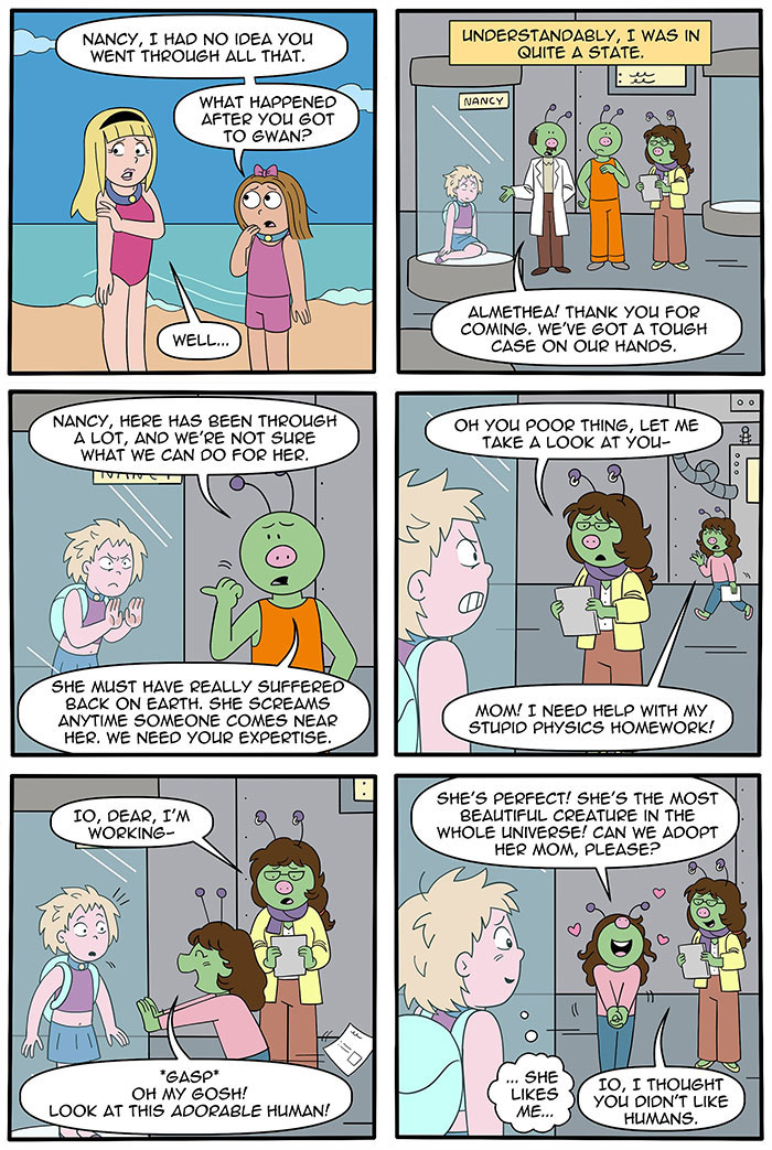 These 33 New Comics Continue The Story Of A Human Girl Raised By Aliens