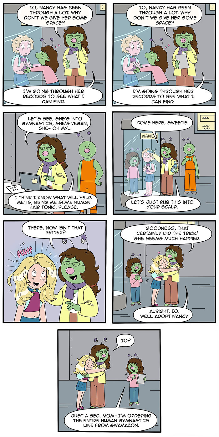 These 33 New Comics Continue The Story Of A Human Girl Raised By Aliens