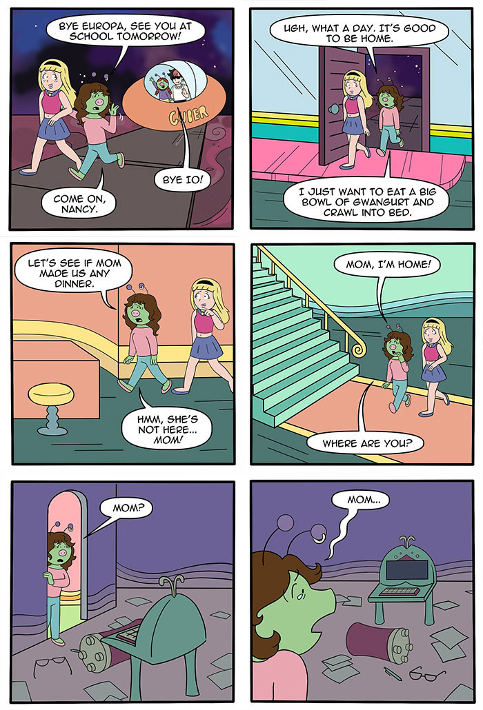 These 33 New Comics Continue The Story Of A Human Girl Raised By Aliens