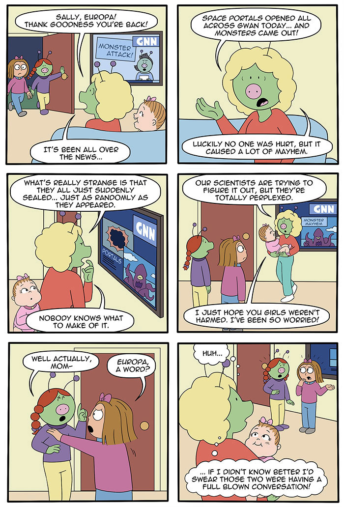 These 33 New Comics Continue The Story Of A Human Girl Raised By Aliens