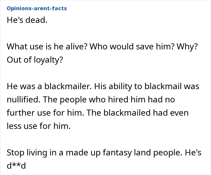 Bombshell Claim Reveals Epstein Guard&rsquo;s Incriminating Words About His Passing