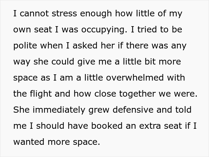 Plus‑Size Woman Traps A Panicking Passenger In Their Seat, Starts Crying When They Ask To Switch Seats