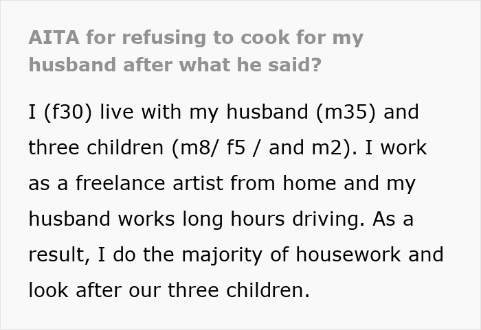 Woman Refuses To Cook For Husband After He Insults Her In Front Of Friends, He Runs To His Mom To Complain