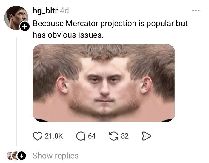 Person Wonders Why Some Bigger Countries Look Small On Maps, People Explain It To Him Like He’s 10