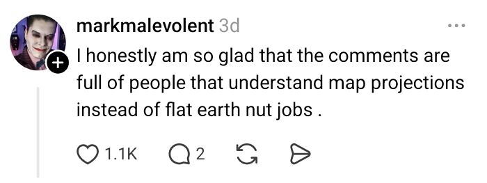 Person Wonders Why Some Bigger Countries Look Small On Maps, People Explain It To Him Like He’s 10