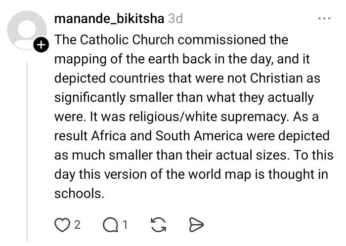 Person Wonders Why Some Bigger Countries Look Small On Maps, People Explain It To Him Like He’s 10