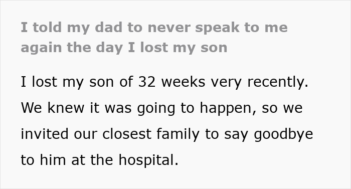 Man Is So Self-Absorbed, He Uses His Grandson’s Funeral As A Stage For His Own Breakup Drama Man Is So Self-Absorbed, He Uses His Grandson’s Funeral As A Stage For His Own Breakup Drama