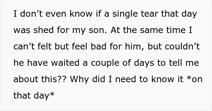 Man Is So Self-Absorbed, He Uses His Grandson’s Funeral As A Stage For His Own Breakup Drama Man Is So Self-Absorbed, He Uses His Grandson’s Funeral As A Stage For His Own Breakup Drama
