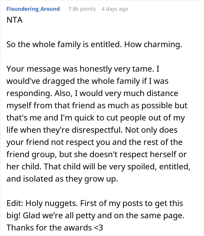 Selfish Lady Brings Kid On Child-Free Trip, Throws A Fit When Friends Go Out And Party Without Her