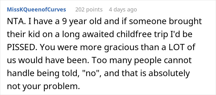 Selfish Lady Brings Kid On Child-Free Trip, Throws A Fit When Friends Go Out And Party Without Her