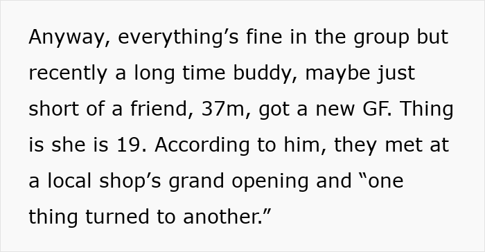 Disturbed Friends Ban 37-Year-Old Guy From Hangouts After He Starts Seeing His 19YO Girlfriend