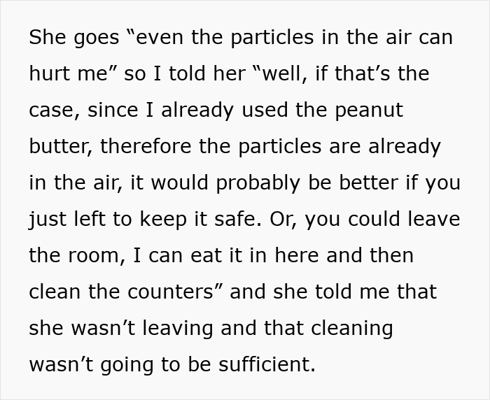 Lady Won’t Stop Eating Peanut Butter Because Roomie’s Unannounced Guest Is Allergic, Drama Ensues