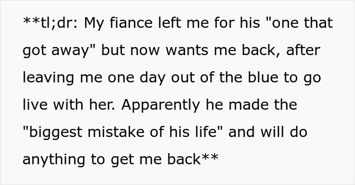 Man Falls Into Deep Regret After Ditching Fiancée To Chase “The One That Got Away” Man Falls Into Deep Regret After Ditching Fiancée To Chase “The One That Got Away”