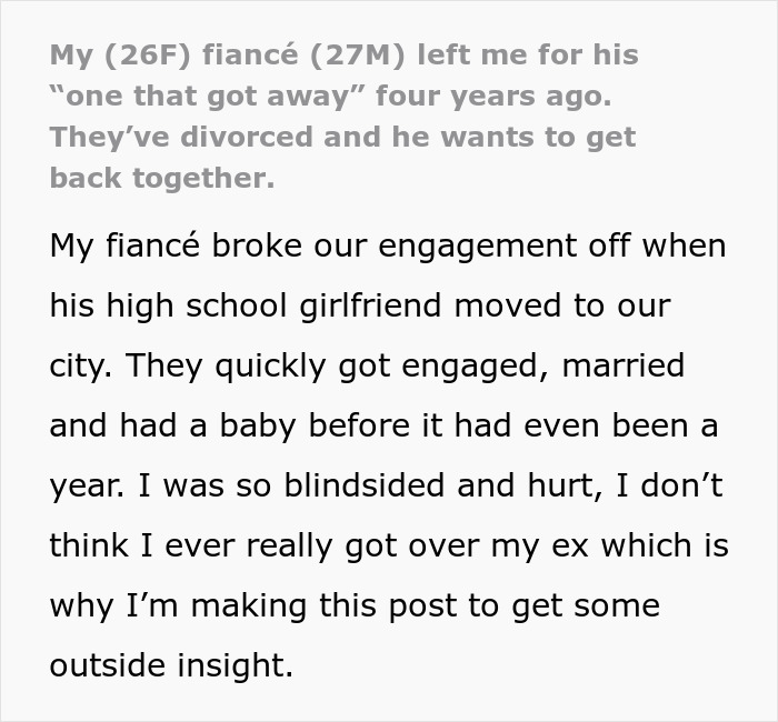 Man Falls Into Deep Regret After Ditching Fiancée To Chase “The One That Got Away” Man Falls Into Deep Regret After Ditching Fiancée To Chase “The One That Got Away”