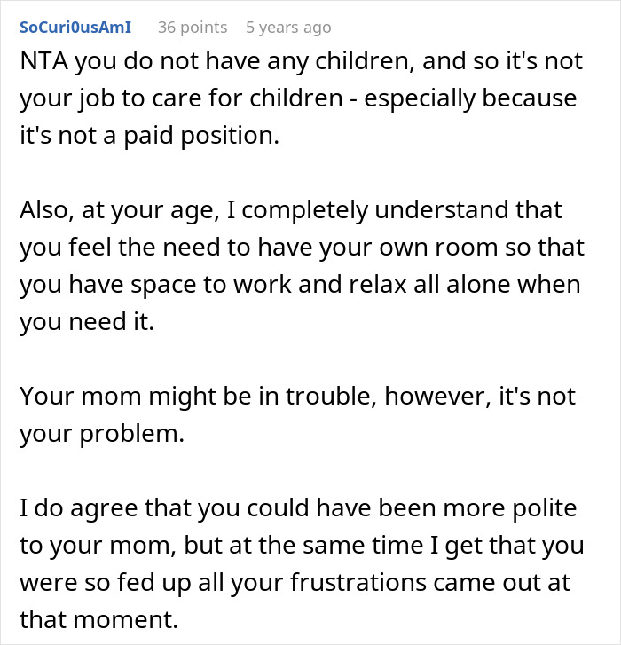 Mom Turns Oldest Daughter Into A Nanny Of Her 5 Kids, Then Gets Upset She Wants To Move In With Dad