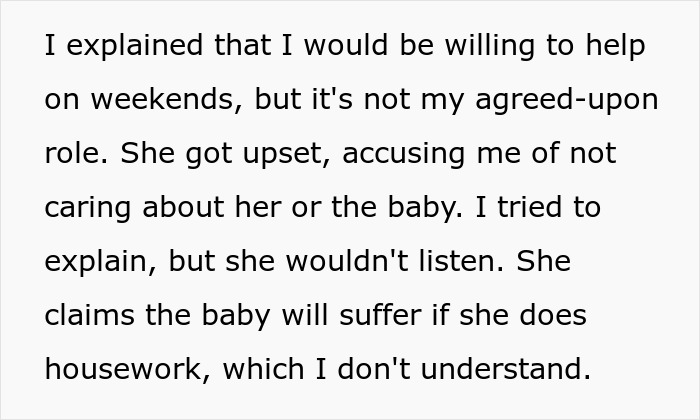 Delusional Guy Believes He Shouldn’t Help Out Pregnant Wife As He’s The Breadwinner, Gets Snubbed Delusional Guy Believes He Shouldn’t Help Out Pregnant Wife As He’s The Breadwinner, Gets Snubbed
