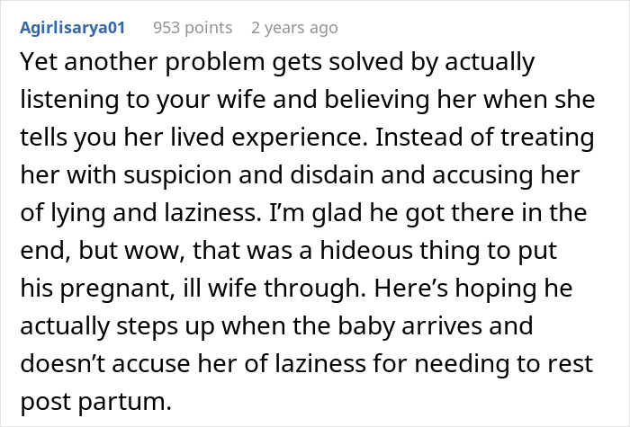 Delusional Guy Believes He Shouldn’t Help Out Pregnant Wife As He’s The Breadwinner, Gets Snubbed Delusional Guy Believes He Shouldn’t Help Out Pregnant Wife As He’s The Breadwinner, Gets Snubbed