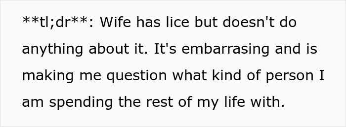 Wife Refuses To Treat Her Lice For Months, His Drastic &ldquo;No Whoopee&rdquo; Ultimatum Finally Works