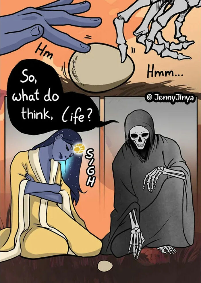 Artist Who Made People Cry With Her Grim Reaper Animal Comics Is Back With New Tearjerkers (7 Stories)