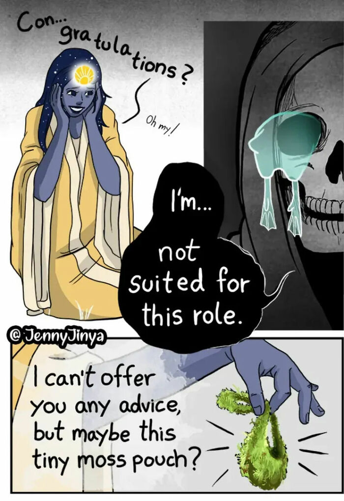 Artist Who Made People Cry With Her Grim Reaper Animal Comics Is Back With New Tearjerkers (7 Stories)