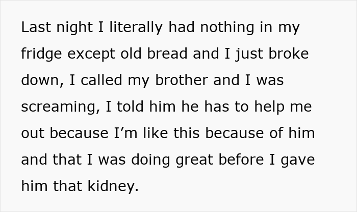 Man Ends Up Broke And In Pain After Donating Kidney To Brother, Cruel Fam Says It Was His Choice