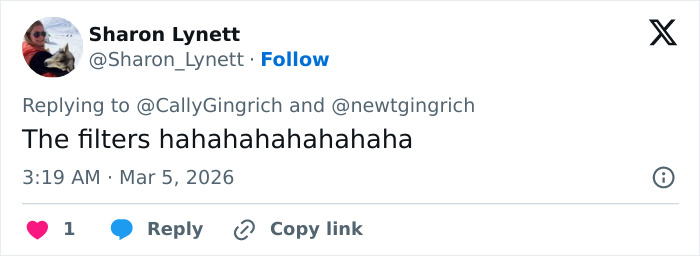 Ambassador, 60, Mocked Over Filtered Selfies That Contrast Sharply With Husband&rsquo;s Appearance