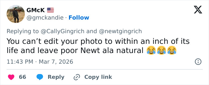 Ambassador, 60, Mocked Over Filtered Selfies That Contrast Sharply With Husband&rsquo;s Appearance