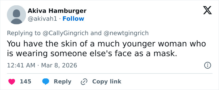 Ambassador, 60, Mocked Over Filtered Selfies That Contrast Sharply With Husband&rsquo;s Appearance