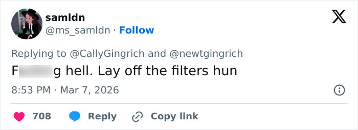 Ambassador, 60, Mocked Over Filtered Selfies That Contrast Sharply With Husband&rsquo;s Appearance