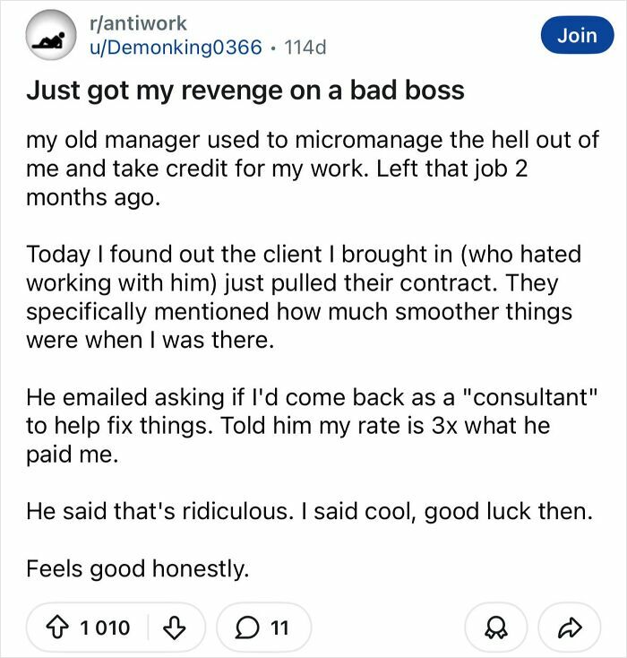 “Took Her 6 Months To Figure It Out”: 49 Petty And Savage Ways People Got Revenge On Their Bosses “Took Her 6 Months To Figure It Out”: 49 Petty And Savage Ways People Got Revenge On Their Bosses