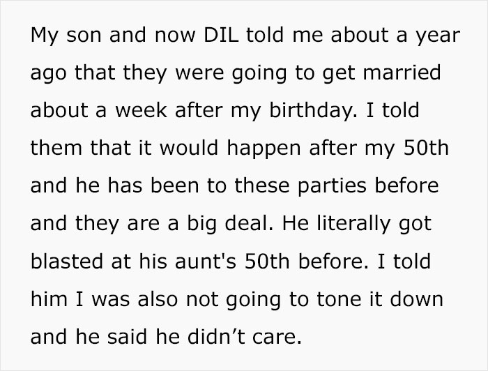 Man Doesn’t Care If Mom’s Birthday Upstages His Wedding, Regrets It When Guests Start Comparing: “Huge Jerk” Man Doesn’t Care If Mom’s Birthday Upstages His Wedding, Regrets It When Guests Start Comparing: “Huge Jerk”
